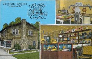 GatlinburgFireside Candies StoreDisplay WindowsCandy Maker Kitchen1950 Linen