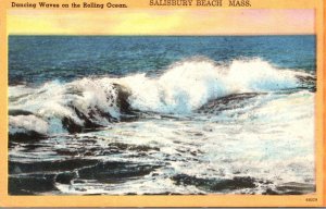 Massachusetts Salisbury Beach Dancing Waves On The Rolling Ocean