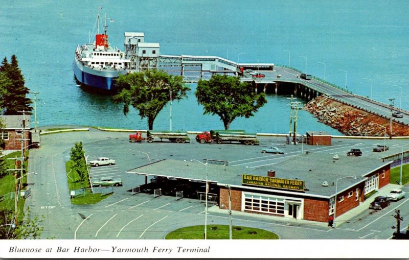 Canada Nova Scotia Yarmouth Ferry Terminal Bluenose At Bar Harbor