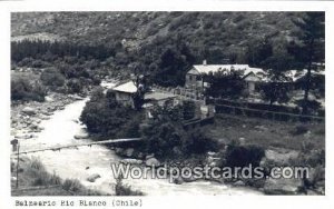 Real Photo Balneario Rio Blanco Chile, Chilean, de Chile Writing On Back 