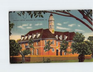 Postcard The Old Capitol Building, Williamsburg, Virginia