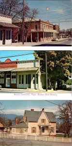 3~Postcards Jacksonville, OR Oregon  US HOTEL~BEEKMAN BANK BUILDING & HOUSE