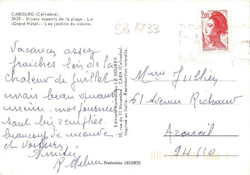 BR1733 France Cabourg multi vues