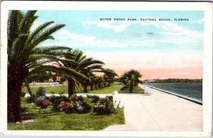 Postcard PANORAMIC SCENE Daytona Beach Florida FL AL8053