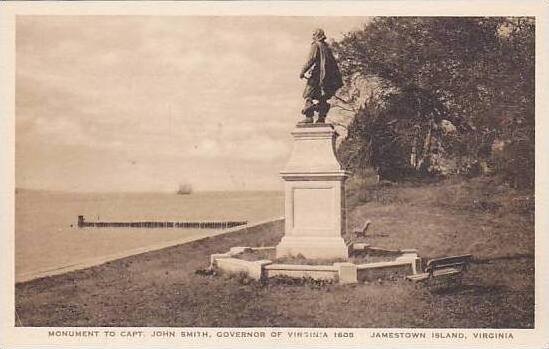 Virginia Jamestown Island Monument To Capt.John Smith Governor Of Virginia In...