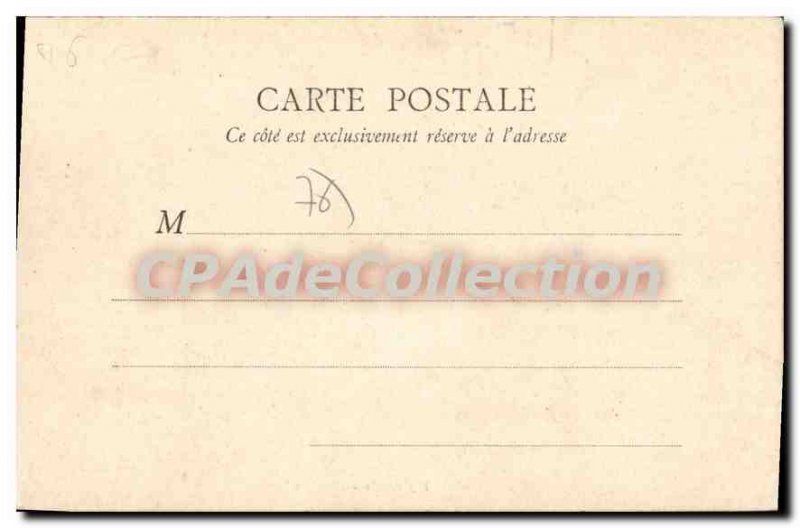 Old Postcard Le Havre the Quays Before the harbor