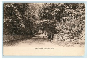 c1905 Lover's Lane Newport Rhode Island RI Unposted Antique Postcard 