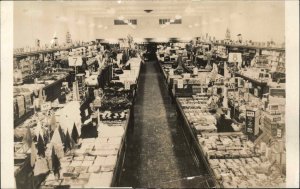 McLellan's Store Interior Freeport Illinois IL Real Photo Postcard