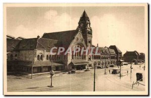 Old Postcard Metz (Mouselle) Central Station