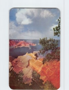 Postcard Storm Clouds Over The Grand Canyon, Arizona