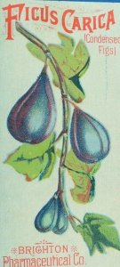 1880's Ficus Carica Fig Laxative Quack Medicine Victorian Trade Card P73