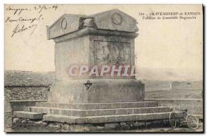 Old Postcard Chateauneuf de Randon Tomb connetable Duguesclin