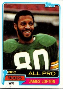 1981 Topps Football Card James Lofton Green Bay Packers sk10356