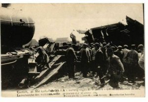 TRAIN ACCIDENT CONTICH 21 May 1908 BELGIUM 9 CPA (L2712)