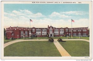 New High School, Saranac Lake, Adirondack Mountains, New York, PU-1938