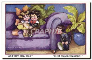 Old Postcard Fantasy Illustrator Fred Spurgin Children