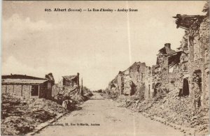 CPA Guerre Militaire ALBERT Rue d'Aveluy (808342)