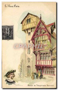 Old Postcard Old Paris House Theophrastus Renaudot