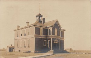 J33/ Artesian South Dakota Postcard RPPC c1910 High School Building 165