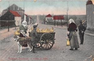 B94073 colere et depit dog  cart  belgium  port costumes types folklore