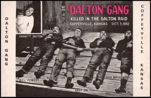 USA Post card - Dalton Gang (unused)