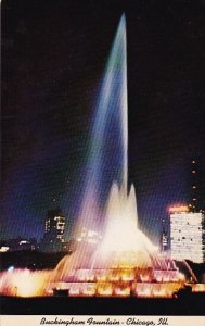 Illinois Chicago Buckingham Fountain At Night