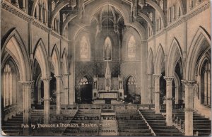 St Patrick's Church Watertown Massachusetts Vintage Postcard C087