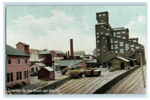 1930 Pine Brook Coal Breaker, Scranton Pennsylvania PA Posted Postcard