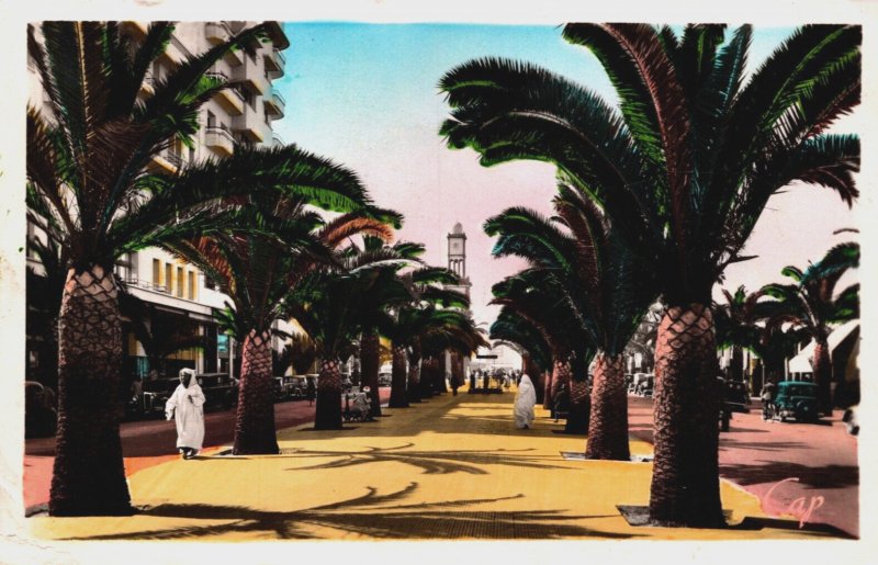 Morocco Casablanca Boulevard de France Vintage RPPC C267