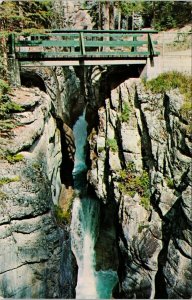 Third Bridge Maligne Canyon Jasper Park Alberta AB Unused Vintage Postcard H15