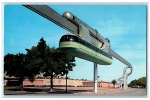 c1950's Texas State Fair Skyway Monorail Railway View Dallas Texas TX Postcard