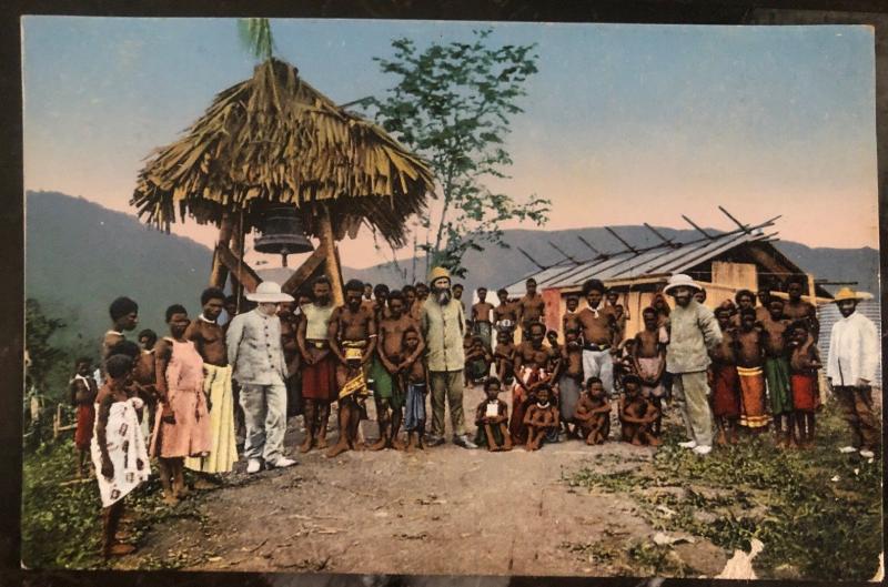 Mint New Guinea Picture Postcard PPC Bell Of Kela German Mission