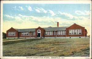 Greenville AL Butler County High School c1920 Postcard