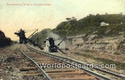 Excavators at Work Panama Canal Republic of Panama Unused 