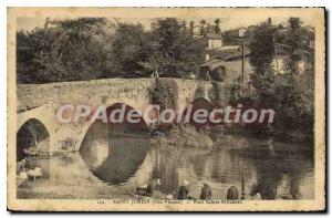 Postcard Old Saint Junien (Haute Vienne) Pont Saint Elizabeth