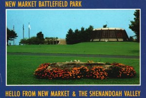 Vintage Postcard Hello From New Market Battlefield Park & Shenandoah Valley VA