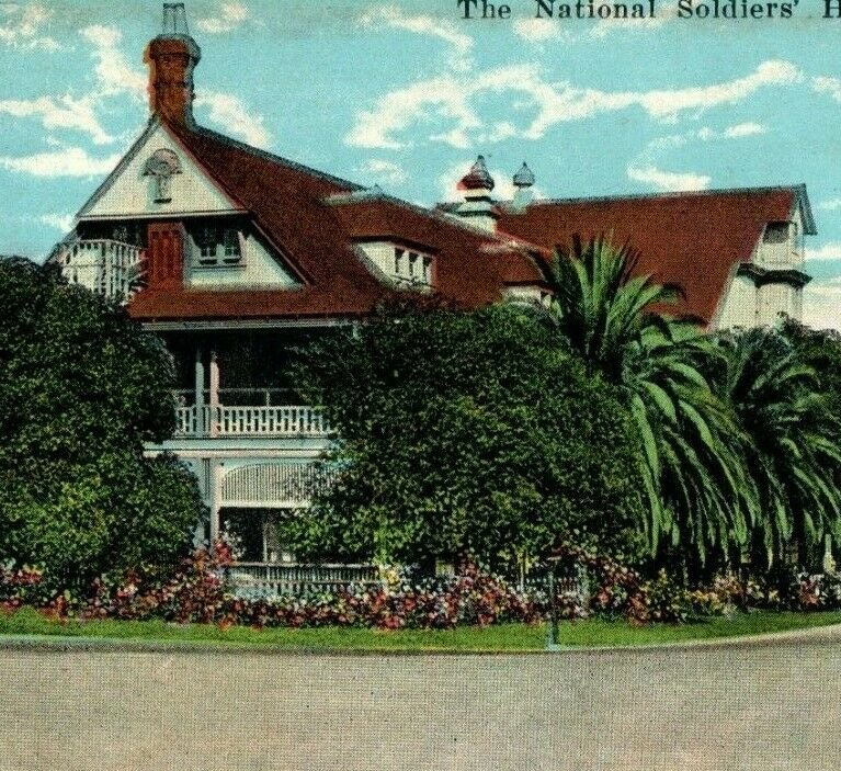 1920's The National Soldiers' Home, Sawtelle, CA Postcard P182 