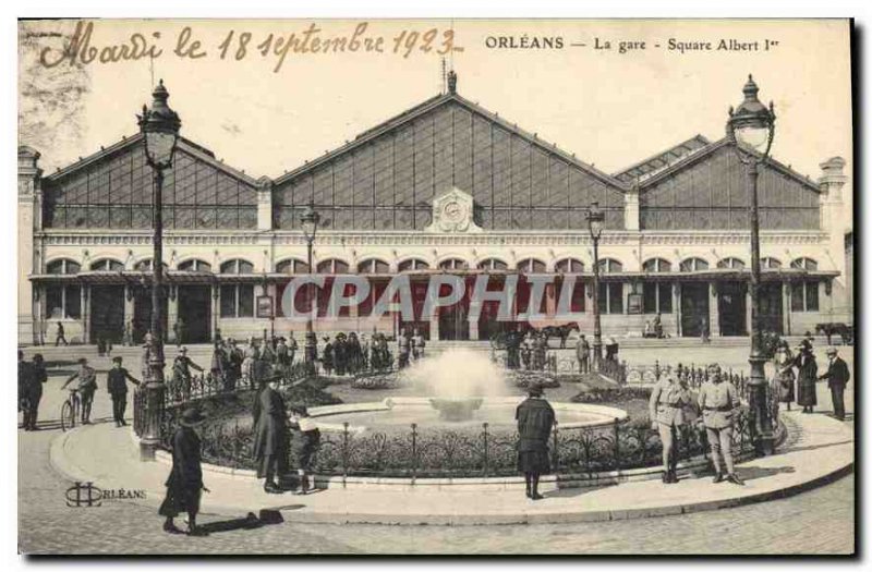 Old Postcard Orleans Square Station Albert I