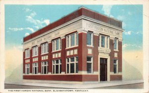 Postcard First Hardin National Bank in Elizabethtown, Kentucky~130009