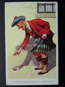 Scotland I'VE BEEN LOOKIN FOR YE A' THIS WEEK c1920 Comic Postcard by Valentine