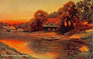 CAMBRIDGE ENGLAND~ON THE RIVER CAM~1906 PSMK HILDESHEIMER PUBL POSTCARD