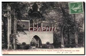Old Postcard Viry Chatillon Gothic pavilion to arms of the Duke of Ragusa