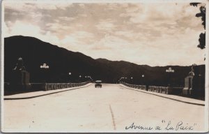 Venezuela Avenue au La Paix Caracas Vintage RPPC C135