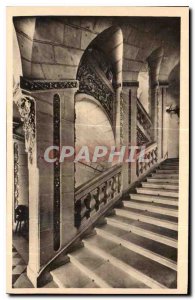Old Postcard Cheverny Loir et Cher Grand Staircase