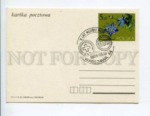 292155 POLAND 1984 year FLOWER postal card Warszawa Red Cross