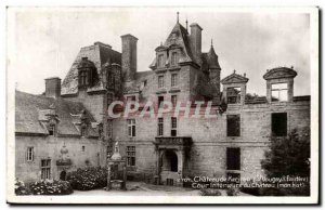 Old Postcard Chateau de Kerjean (st Vougay) Inner courtyard of the castle