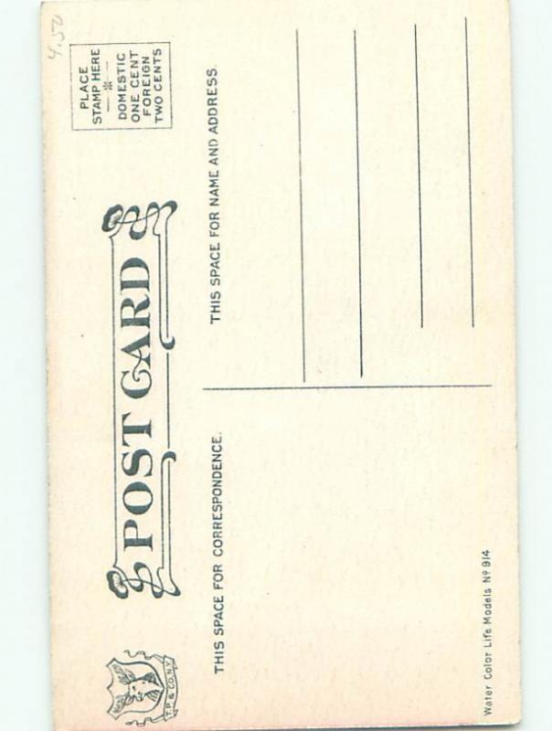 Divided-Back PRETTY WOMAN Risque Interest Postcard AA8557