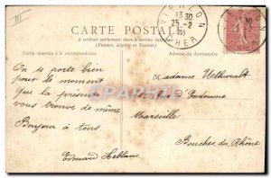 Postcard Old Bank Hotel Vierzon City Caisse d & # 39Epargne