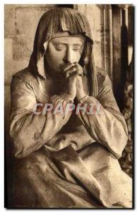 Old Postcard Solesmes madelein St. Mary's tomb