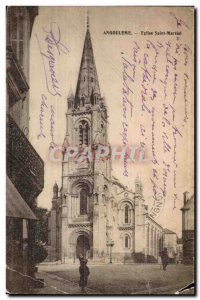 Old Postcard Angouleme Church Saint Martial